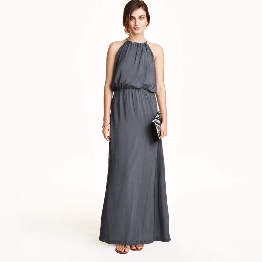 Gray Silky/Shiny Dress, H&M NWT